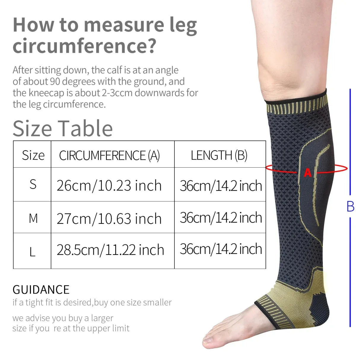 Premium Ankle Compression Sleeves - Breathable Support Socks for Swelling & Injury Recovery - Allen-Fitness