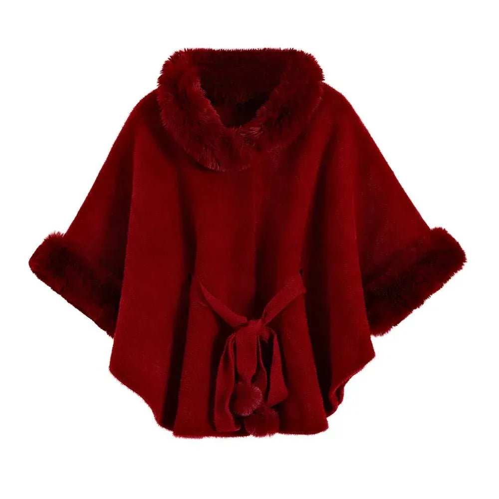 Big Fur Collar High-grade Artificial Mink Fur Belt Shawl - Allen-Fitness