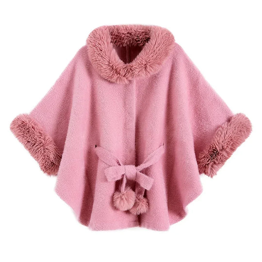 Big Fur Collar High-grade Artificial Mink Fur Belt Shawl - Allen-Fitness