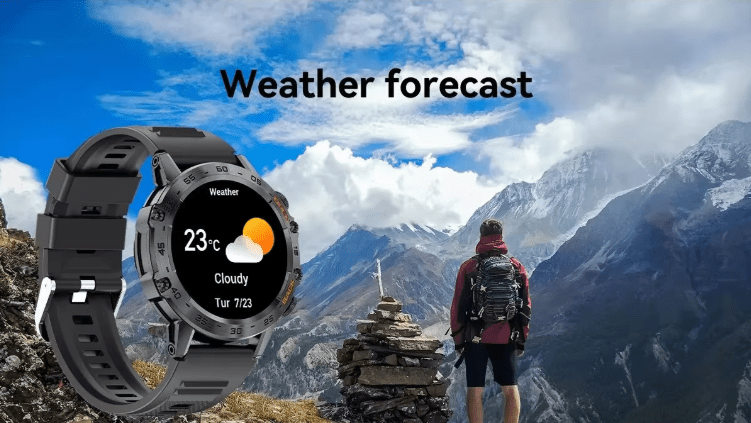 Bluetooth Smart Watch for Men (Black) - Allen - Fitness