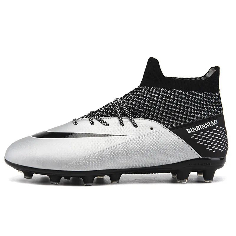 Boys Cleats High Top Soccer Boots - Ankle Football Soccer Boots - Allen - Fitness