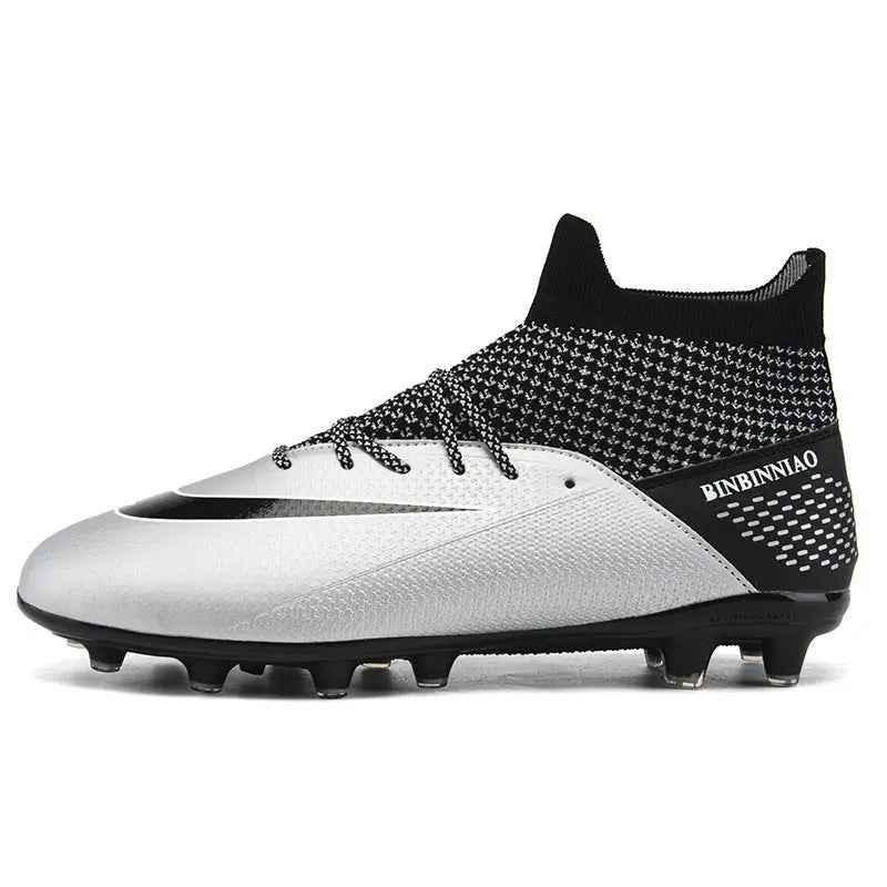 Boys Cleats High Top Soccer Boots - Ankle Football Soccer Boots - Allen-Fitness