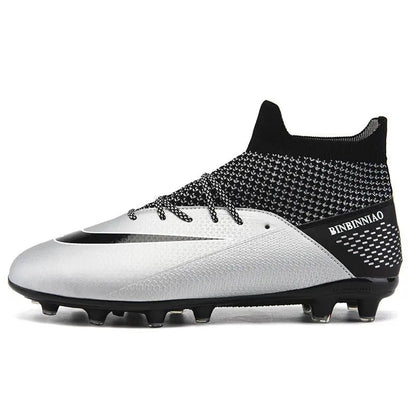 Boys Cleats High Top Soccer Boots - Ankle Football Soccer Boots - Allen - Fitness
