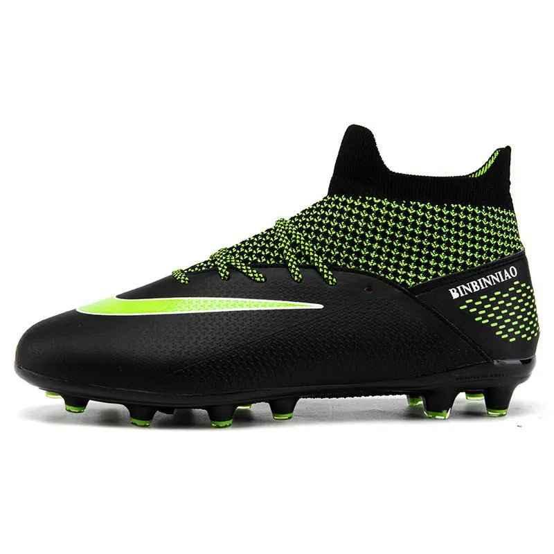 Boys Cleats High Top Soccer Boots - Ankle Football Soccer Boots - Allen-Fitness
