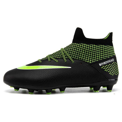 Boys Cleats High Top Soccer Boots - Ankle Football Soccer Boots - Allen - Fitness