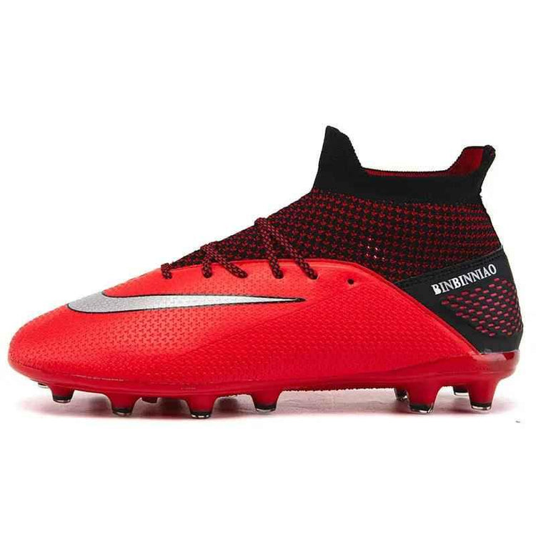 Boys Cleats High Top Soccer Boots - Ankle Football Soccer Boots - Allen-Fitness