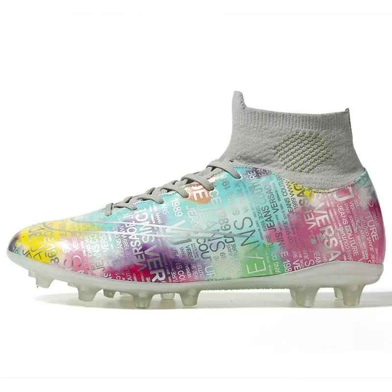 Boys Cleats High Top Soccer Boots - Ankle Football Soccer Boots - Allen-Fitness