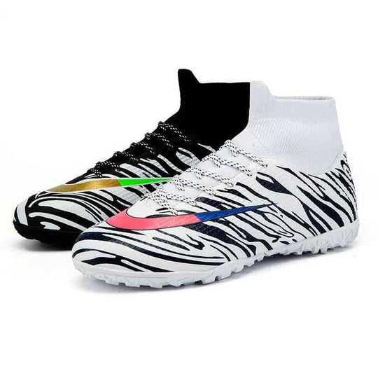 Boys Cleats High Top Soccer Boots - Ankle Football Soccer Boots - Allen-Fitness