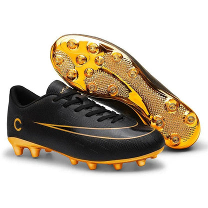 Boys Cleats High Top Soccer Boots - Ankle Football Soccer Boots - Allen - Fitness