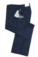 "Bradley" Midnight Navy Luxury Wool Blend Suit Pants - Unhemmed - Allen-Fitness