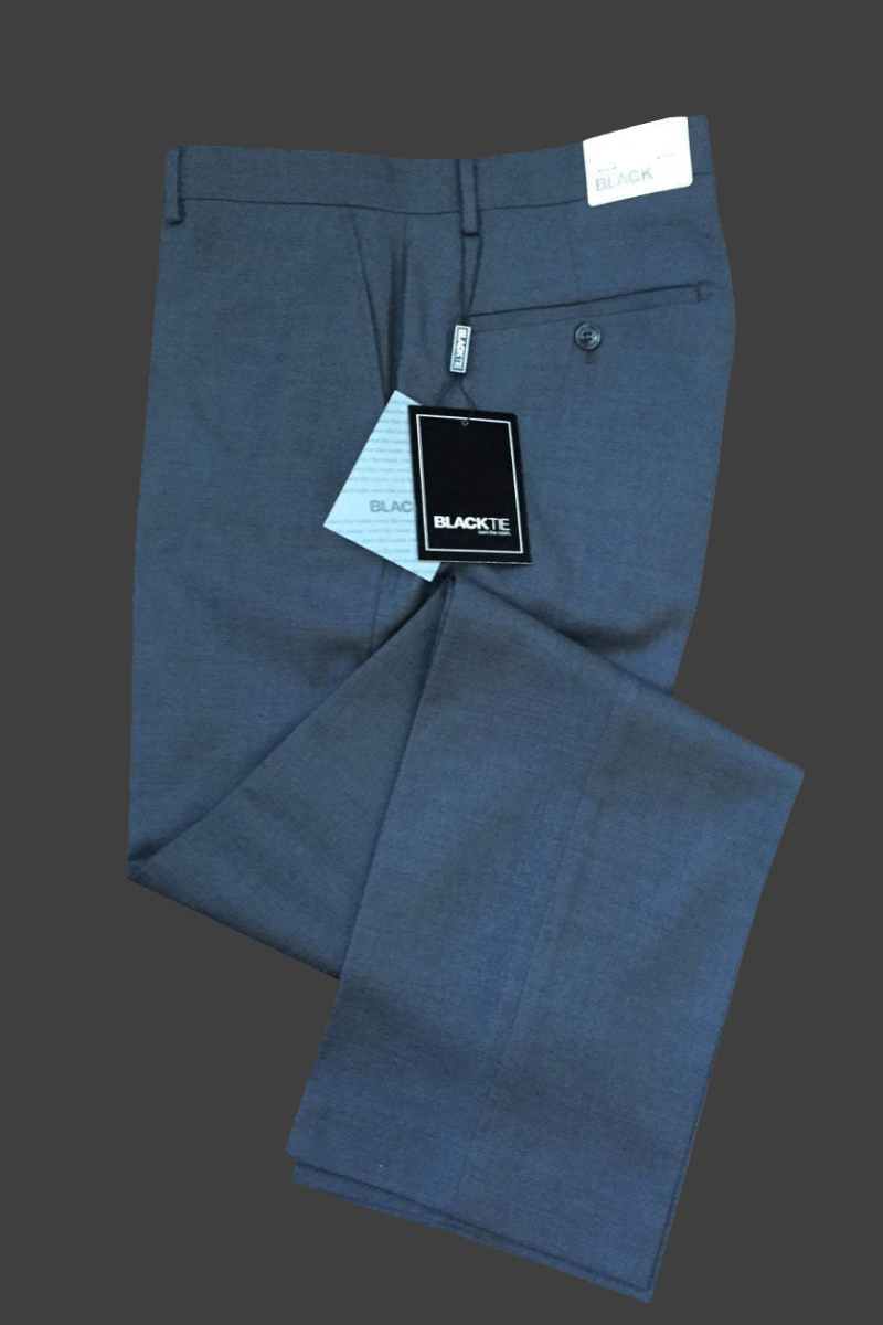 Bradley Steel Grey Suit Pants - Luxury Wool Blend, Modern & Slim Fit, Pre - Hemmed Design - Allen - Fitness