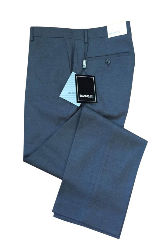 Bradley Steel Grey Suit Pants - Luxury Wool Blend, Modern & Slim Fit, Pre - Hemmed Design - Allen - Fitness
