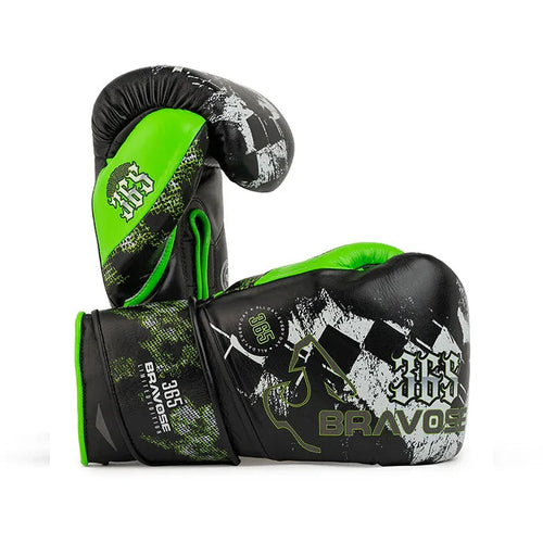 Bravose 16oz Velcro Boxing Gloves – Limited Edition Graffiti Design with Premium Synthetic Leather