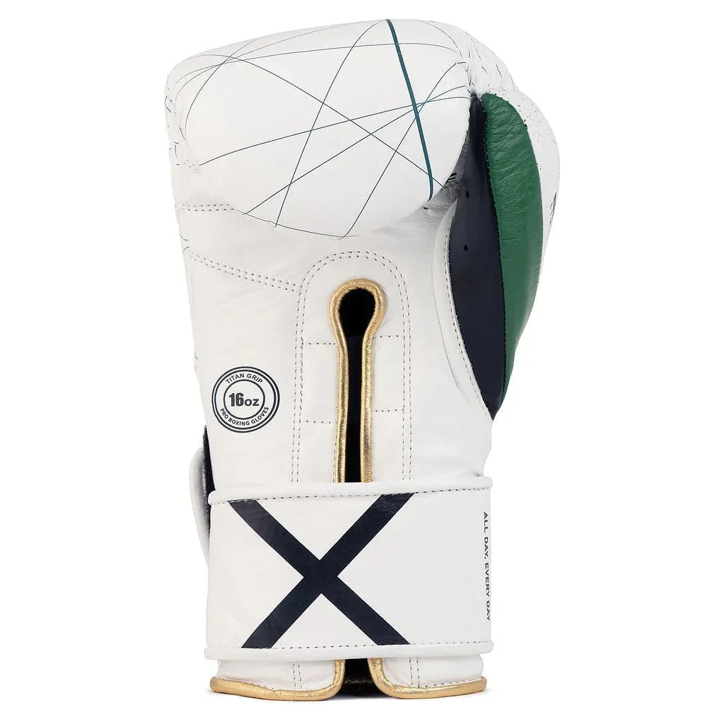Bravose Limited Edition Boxing Gloves 16oz - 365 Series White with Velcro Closure - Allen-Fitness