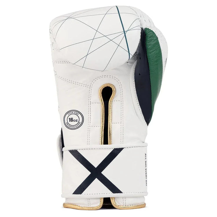 Bravose Limited Edition Boxing Gloves 16oz - 365 Series White with Velcro Closure - Allen-Fitness
