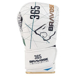 Bravose Limited Edition Boxing Gloves 16oz - 365 Series White with Velcro Closure - Allen-Fitness