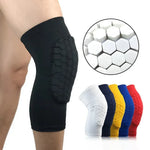 Breathable Compression Knee Sleeves with Honeycomb Support - Adjustable Fit - Allen-Fitness