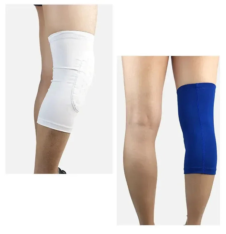 Breathable Compression Knee Sleeves with Honeycomb Support - Adjustable Fit - Allen-Fitness