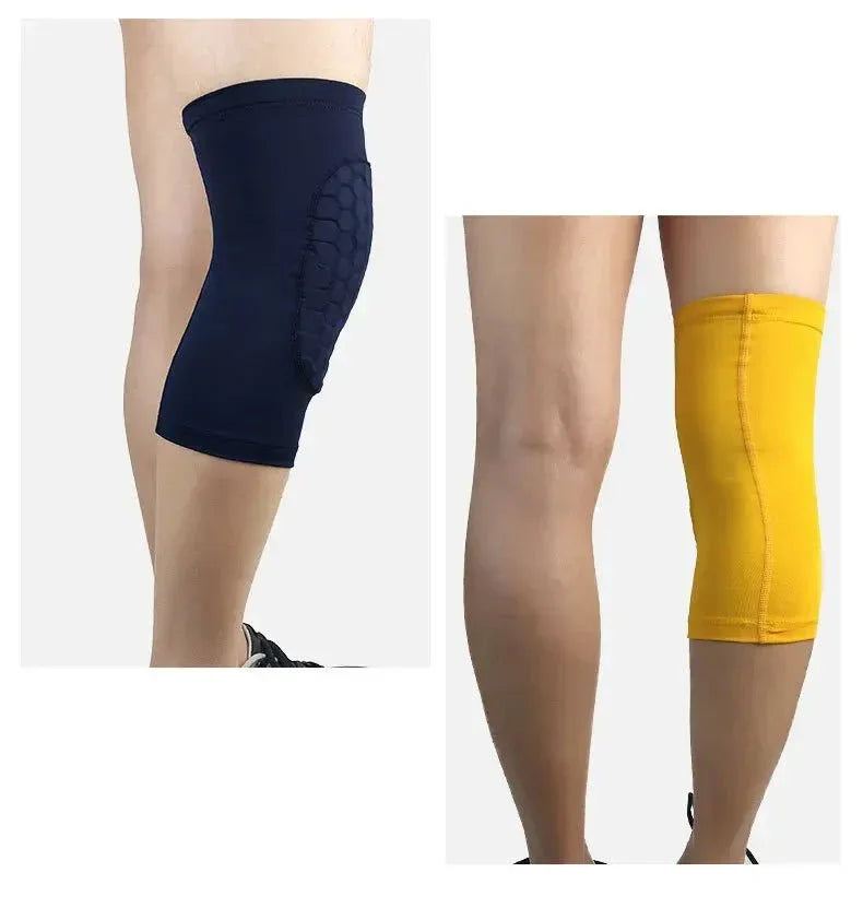 Breathable Compression Knee Sleeves with Honeycomb Support - Adjustable Fit - Allen-Fitness