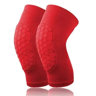 Breathable Compression Knee Sleeves with Honeycomb Support - Adjustable Fit - Allen-Fitness