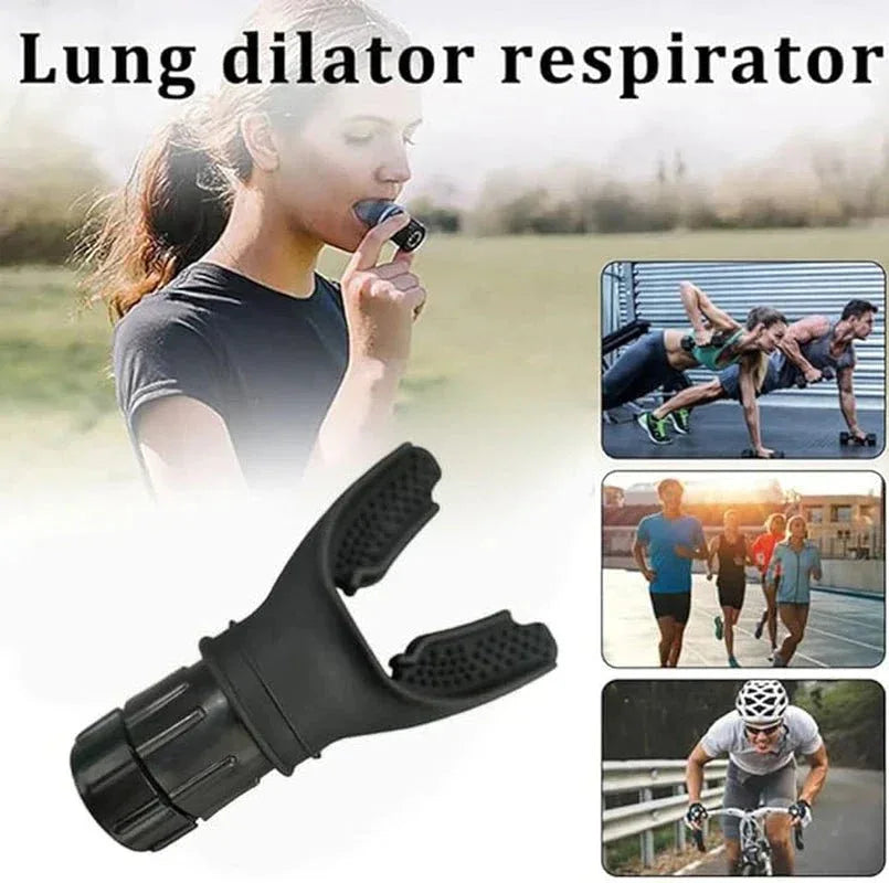 Adjustable Resistance Portable Breathing Device for Enhanced Lung Capacity & Endurance - Allen-Fitness