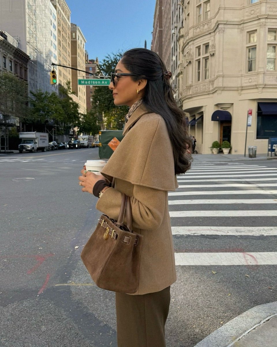 British - style Patchwork Fake Two - Piece Cinched Cloak Trench Coat For Women - Allen - Fitness