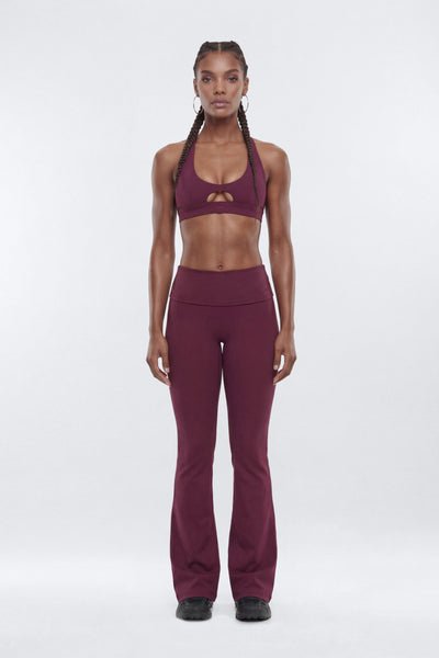 ButterSoft™ 33″ Low Rise Foldover Flare Legging - Black - Premium Fitness & Activewear for Men & Women|UK