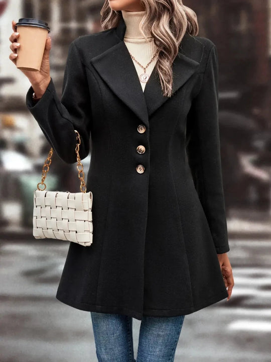 Button Up Longline Coat For Women UK - Allen Fitness | Running Shoes, Leggings &amp; Activewear UK