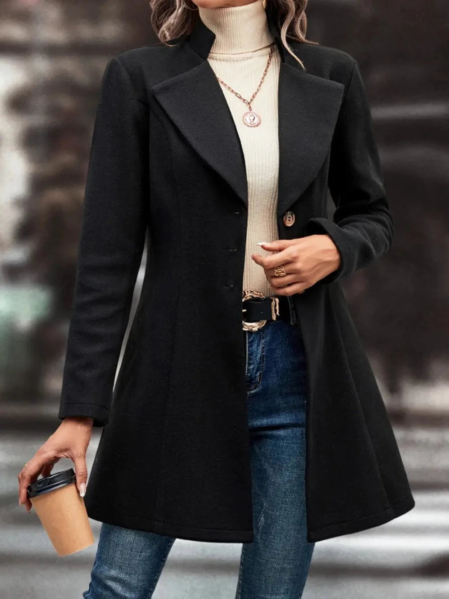 Button Up Longline Coat For Women UK - Allen Fitness | Running Shoes, Leggings &amp; Activewear UK
