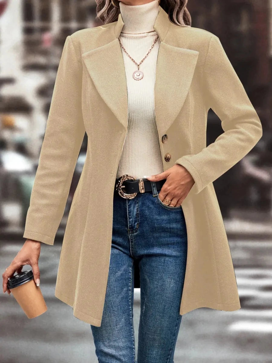 Button Up Longline Coat For Women UK - Allen Fitness | Running Shoes, Leggings &amp; Activewear UK