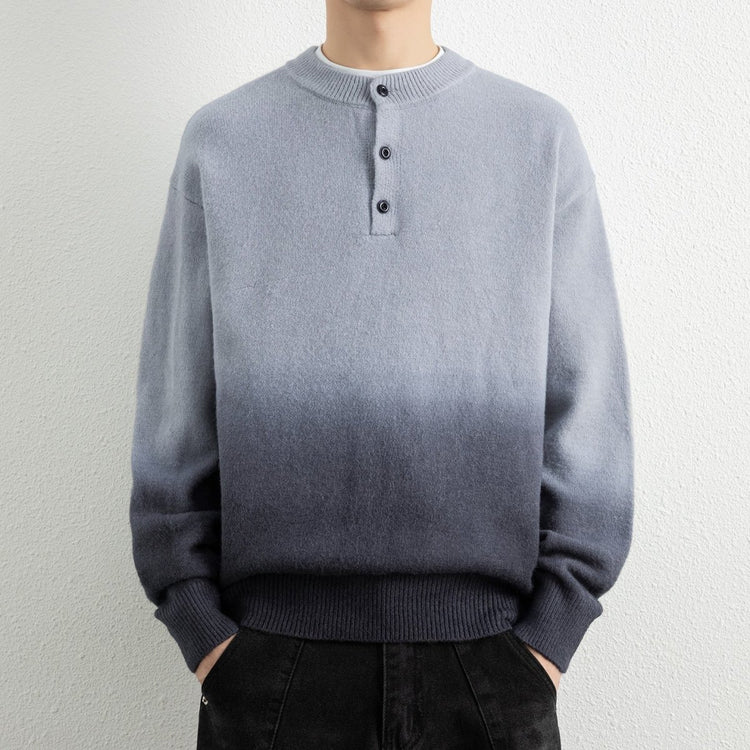 Casual Colorblock Long Sleeve Crew Neck Men's Knit Pullover Sweater - Premium Fitness & Activewear for Men & Women|UK
