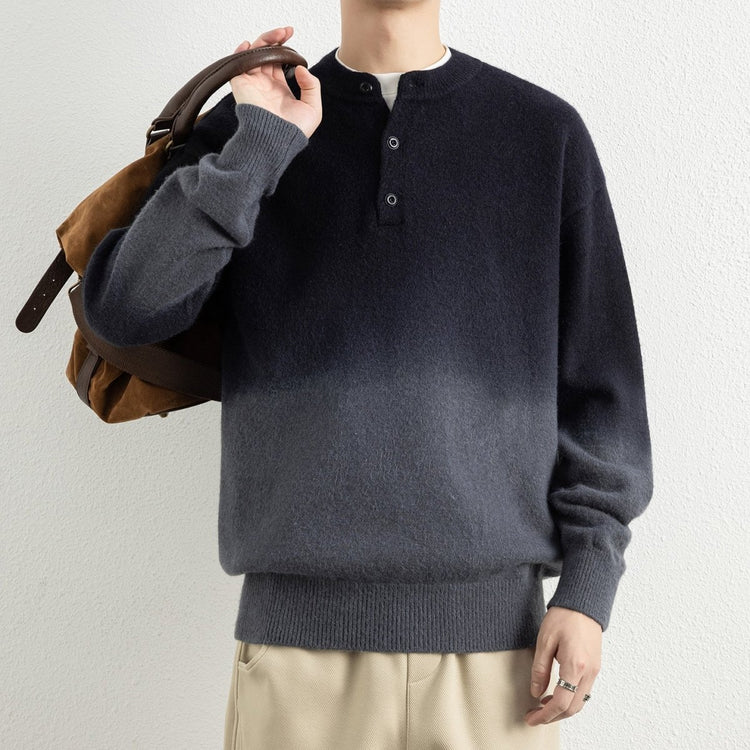 Casual Colorblock Long Sleeve Crew Neck Men's Knit Pullover Sweater - Premium Fitness & Activewear for Men & Women|UK