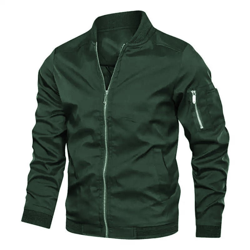 Casual ordinary hooded zipper youth men&