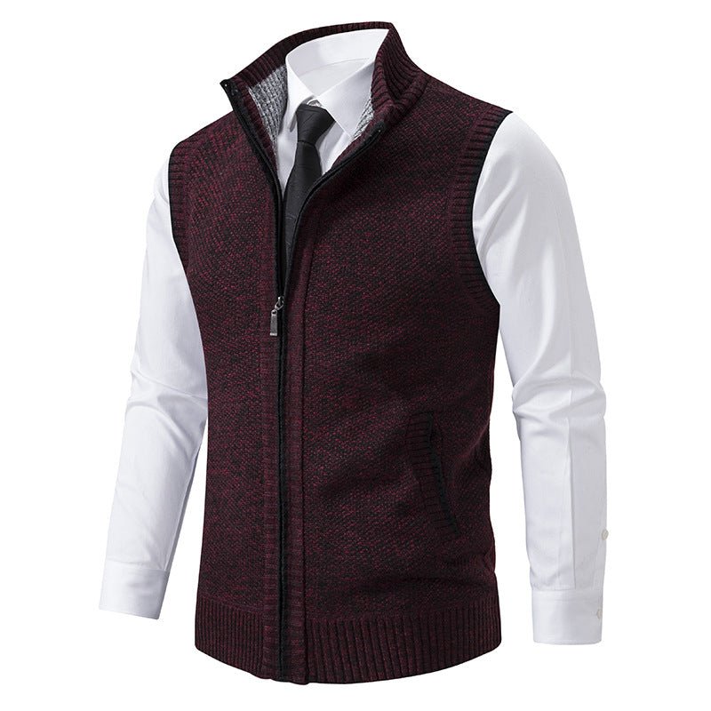 Casual Sleeveless Stand Collar Men&
