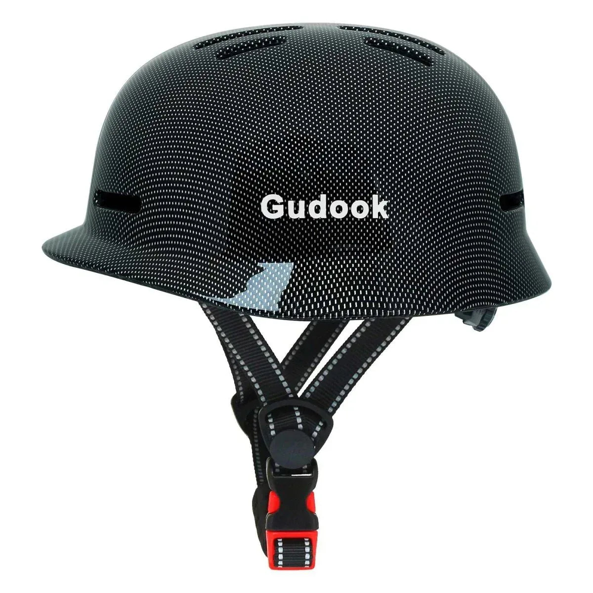 Retro City Commuter Bicycle Helmet for Adults - Unisex Matte & Carbon Fiber Design, L Size - Allen-Fitness