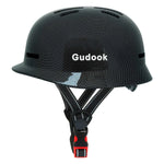 Retro City Commuter Bicycle Helmet for Adults - Unisex Matte & Carbon Fiber Design, L Size - Allen-Fitness