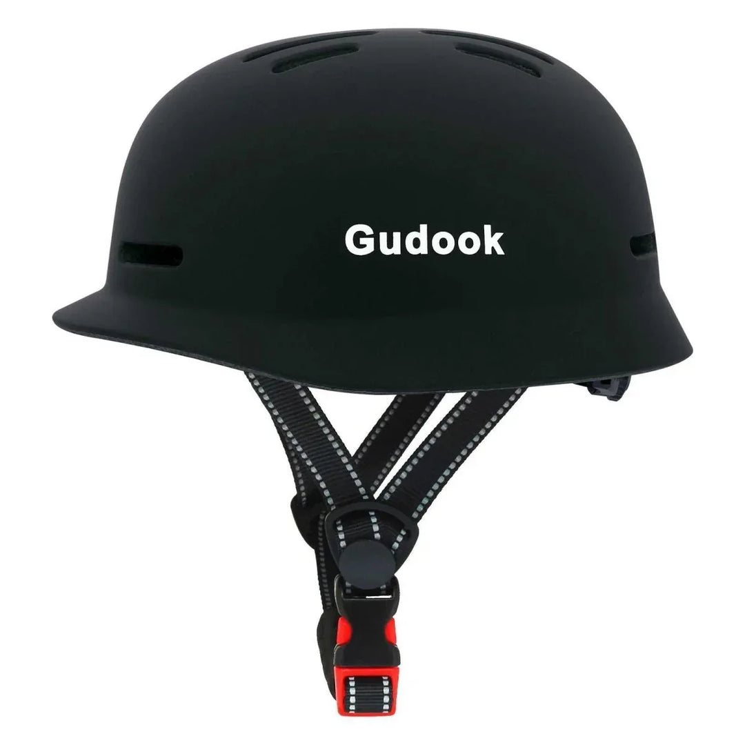 Retro City Commuter Bicycle Helmet for Adults - Unisex Matte & Carbon Fiber Design, L Size - Allen-Fitness