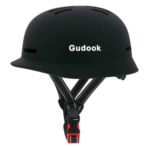 Retro City Commuter Bicycle Helmet for Adults - Unisex Matte & Carbon Fiber Design, L Size