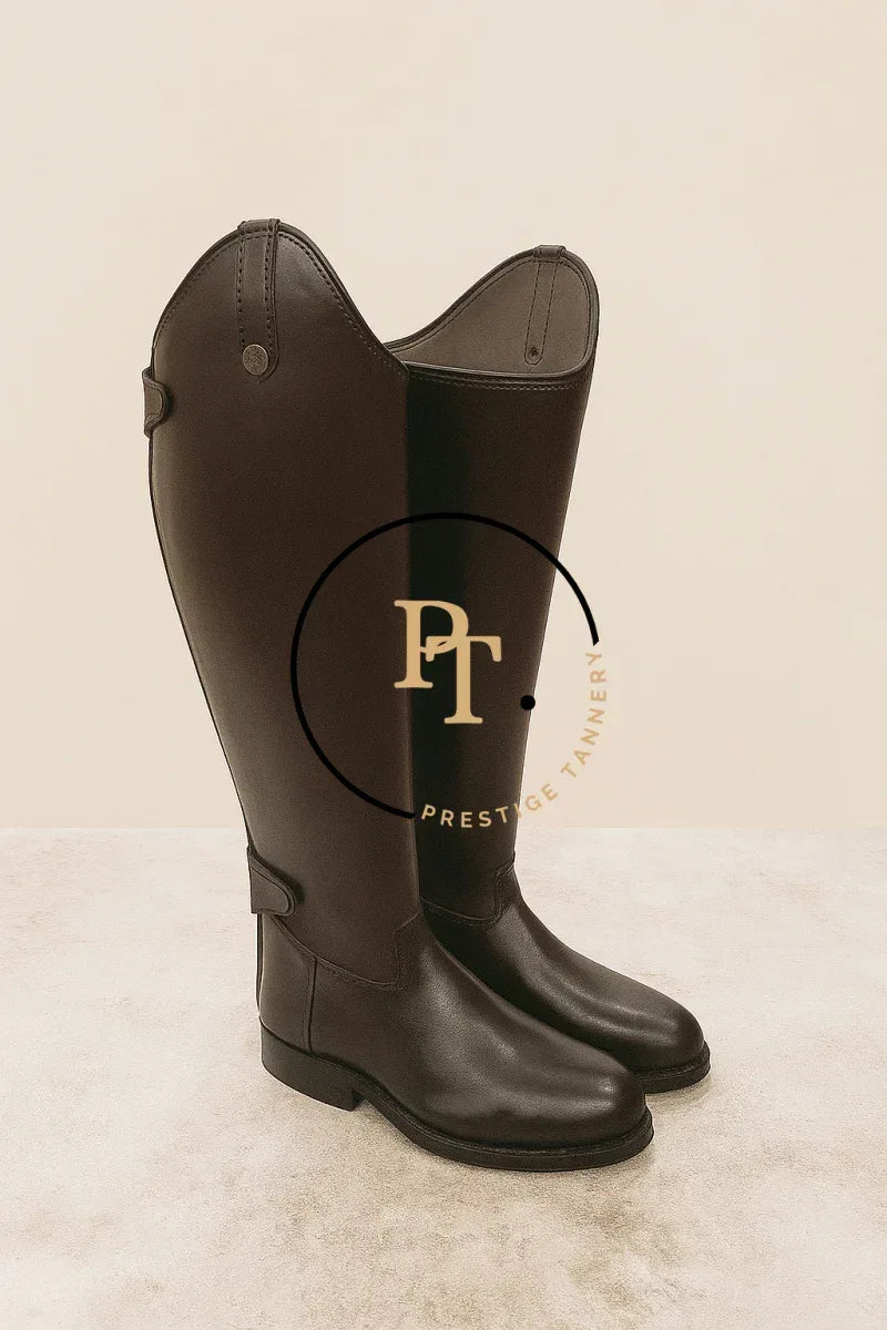 Classic English Riding Boots - Premium Leather, Perfect Fit & Optional Initials - Allen-Fitness