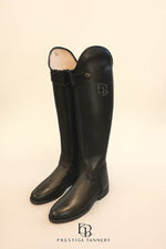 Classic Leather Equestrian Boots for Women - Elegant Zipper Closure for Dressage Competitions - Allen-Fitness