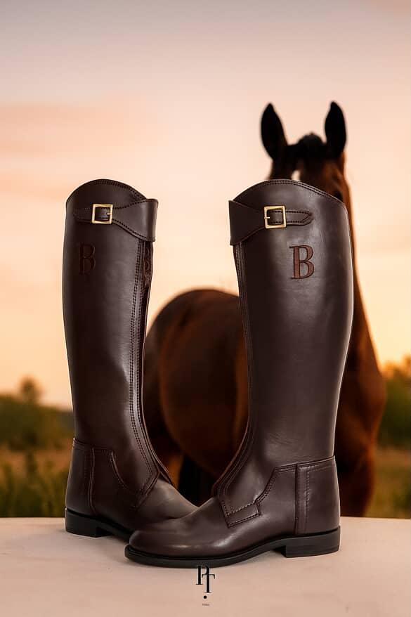 Classic Leather Equestrian Boots for Women – Handcrafted, Durable, Customizable Comfort - Allen-Fitness