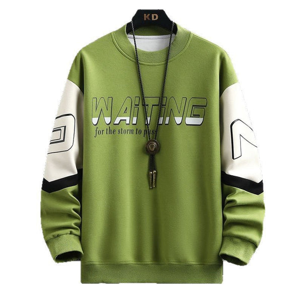 Color Block Print Long Sleeve Crew Neck Sweatshirt - Premium Fitness & Activewear for Men & Women|UK