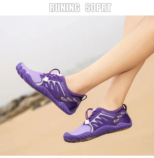 Comfortable Aqua Shoes For Men - Neoprene Indoor Outdoor Fitness Sneakers - Lightweight &amp; Breathable - Allen-Fitness