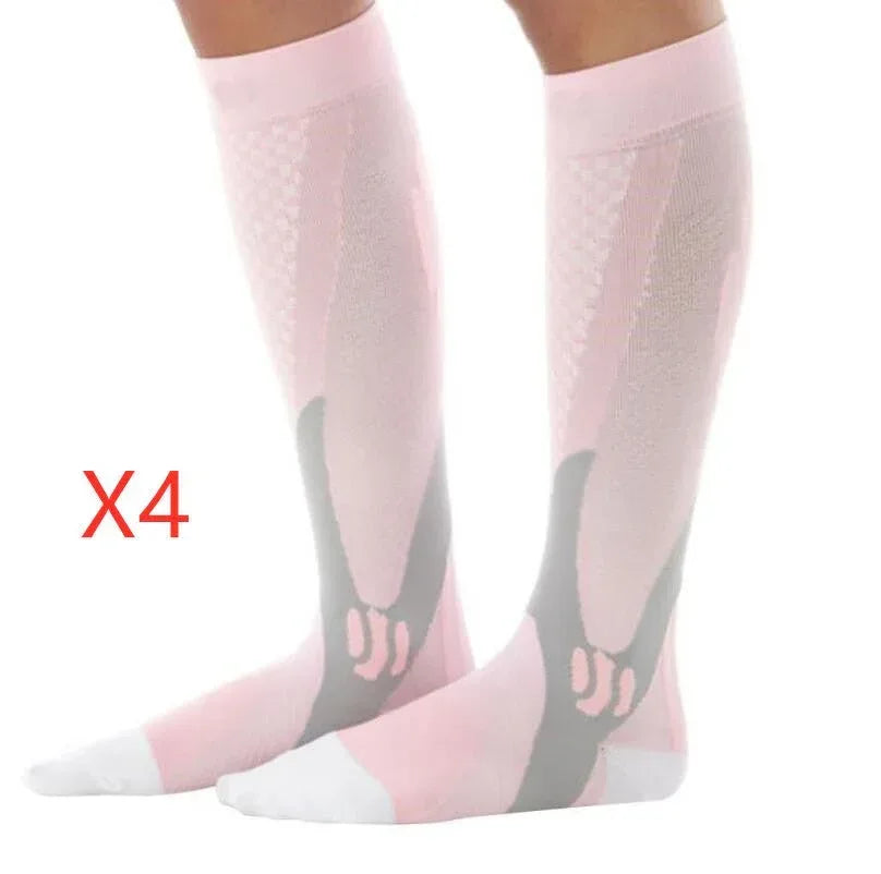 Compression Socks For Men & Women Best Graduated Athletic Fit For Running Flight Travel Boost Stamina Circulation&Recovery Socks - Allen-Fitness