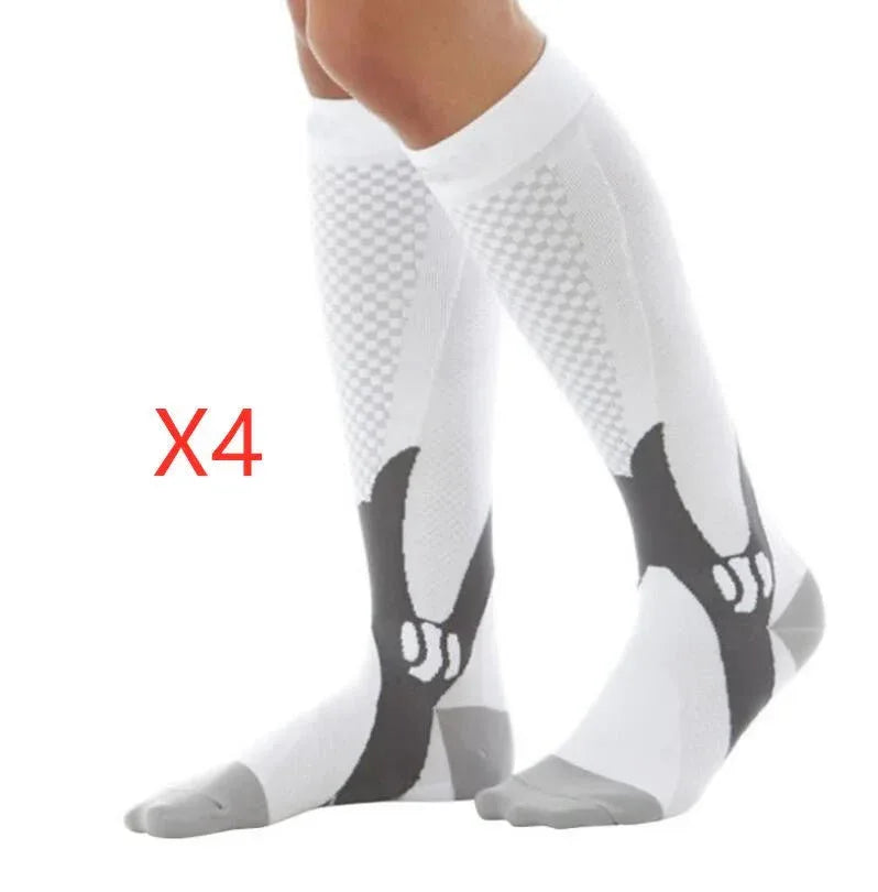 Compression Socks For Men & Women Best Graduated Athletic Fit For Running Flight Travel Boost Stamina Circulation&Recovery Socks - Allen-Fitness