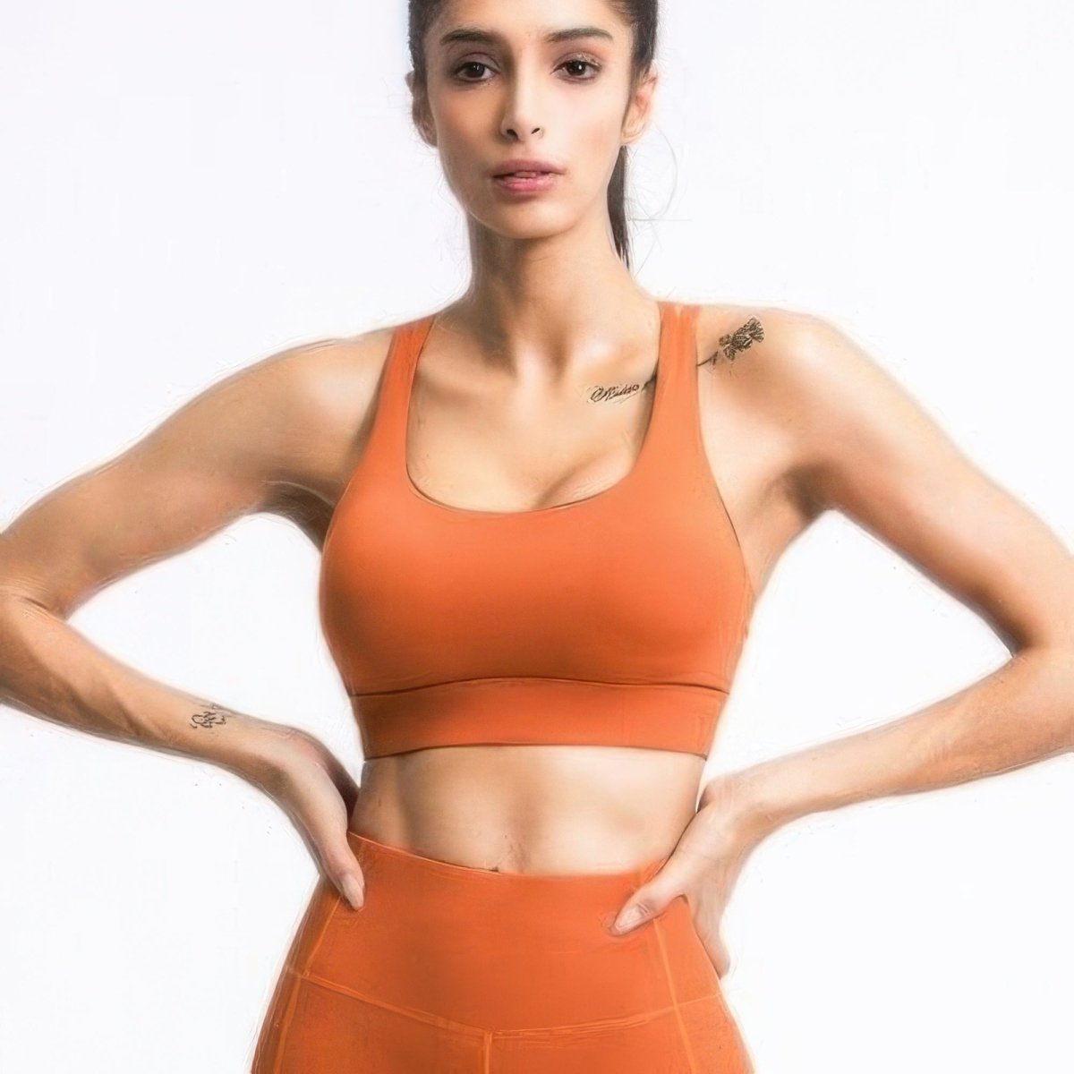 Sports Bra with Crisscross Straps - Premium Fitness & Activewear for Men & Women|UK
