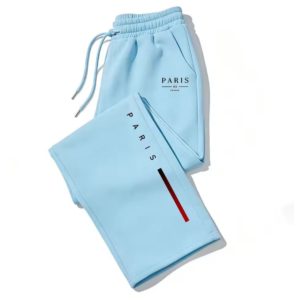 Dark Gothic Letter Print Loose Wide-leg Drawstring Unisex Sweatpants - Premium Fitness & Activewear