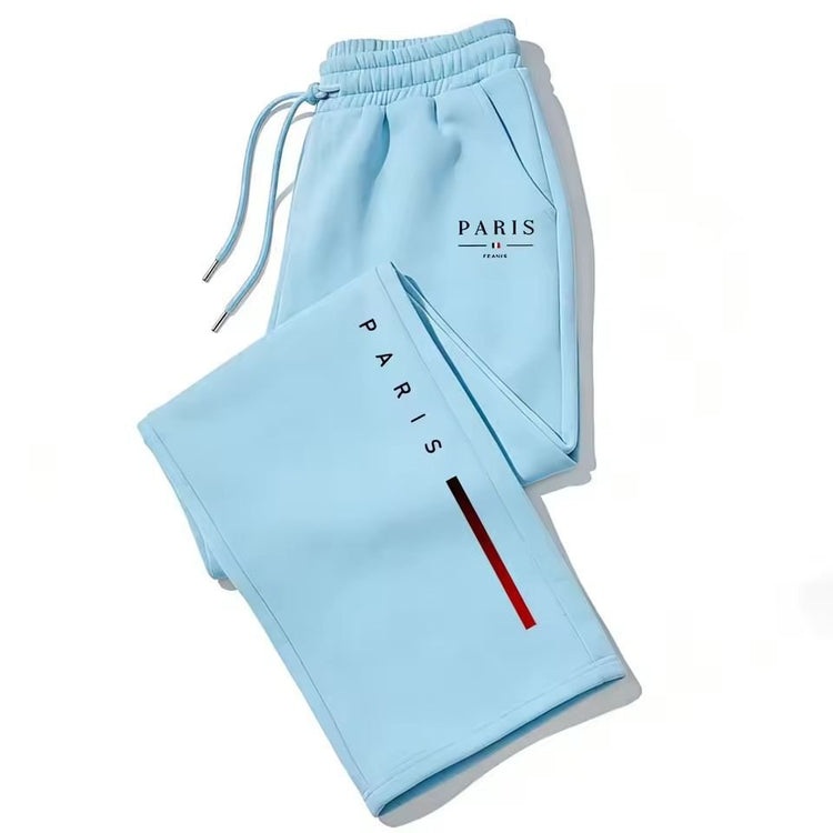 Dark Gothic Letter Print Loose Wide-leg Drawstring Unisex Sweatpants - Premium Fitness & Activewear