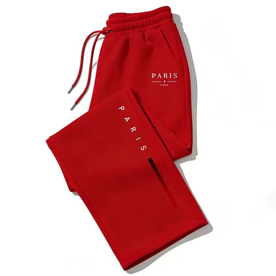 Dark Gothic Letter Print Loose Wide-leg Drawstring Unisex Sweatpants - Premium Fitness & Activewear