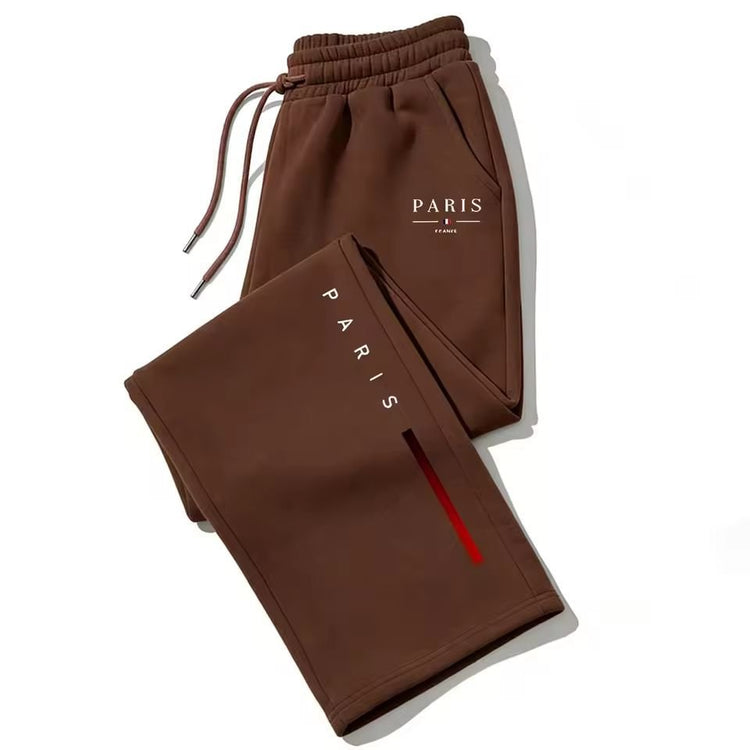 Dark Gothic Letter Print Loose Wide-leg Drawstring Unisex Sweatpants - Premium Fitness & Activewear